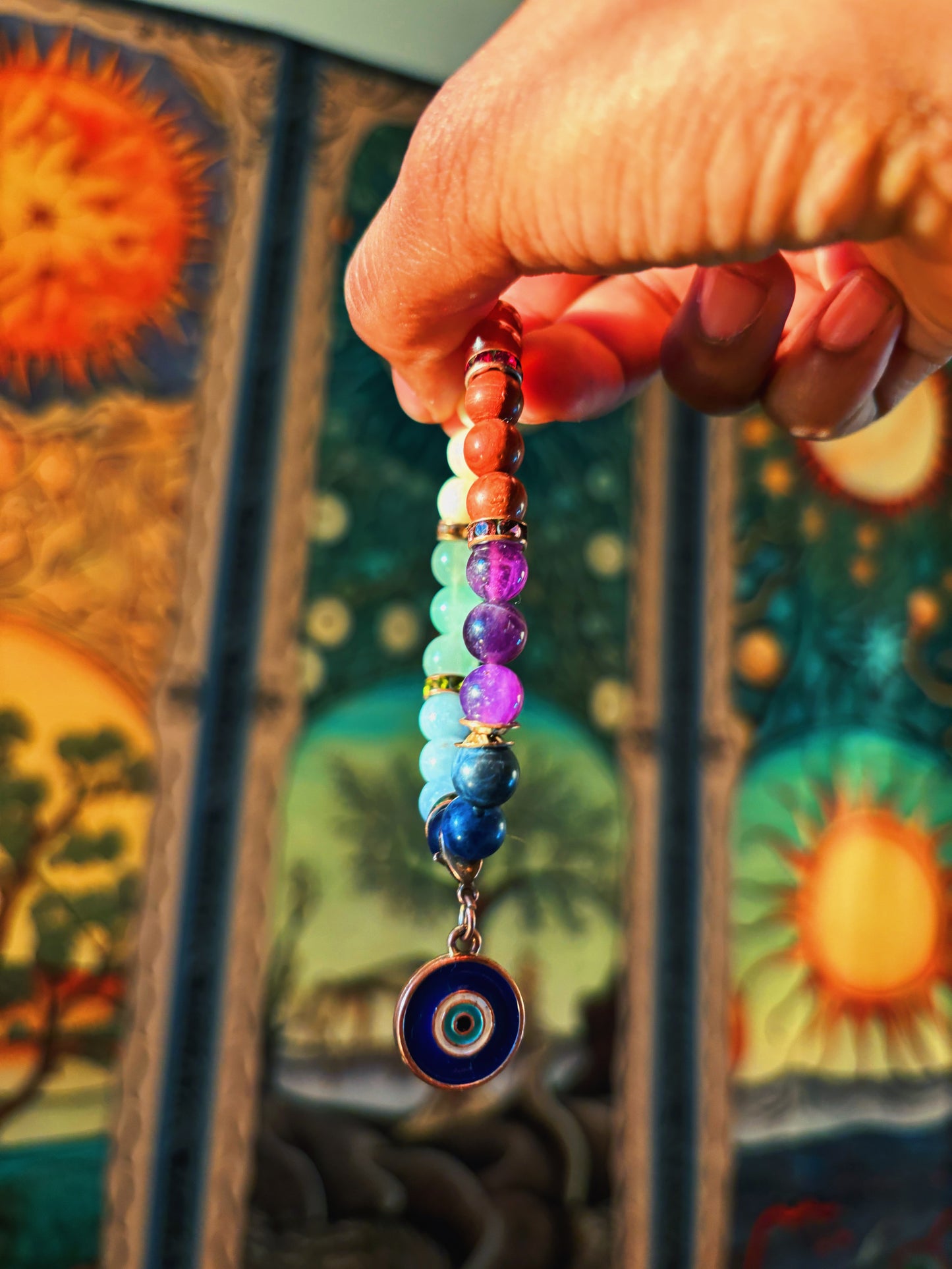 Chakra Crystal Beaded Bracelet