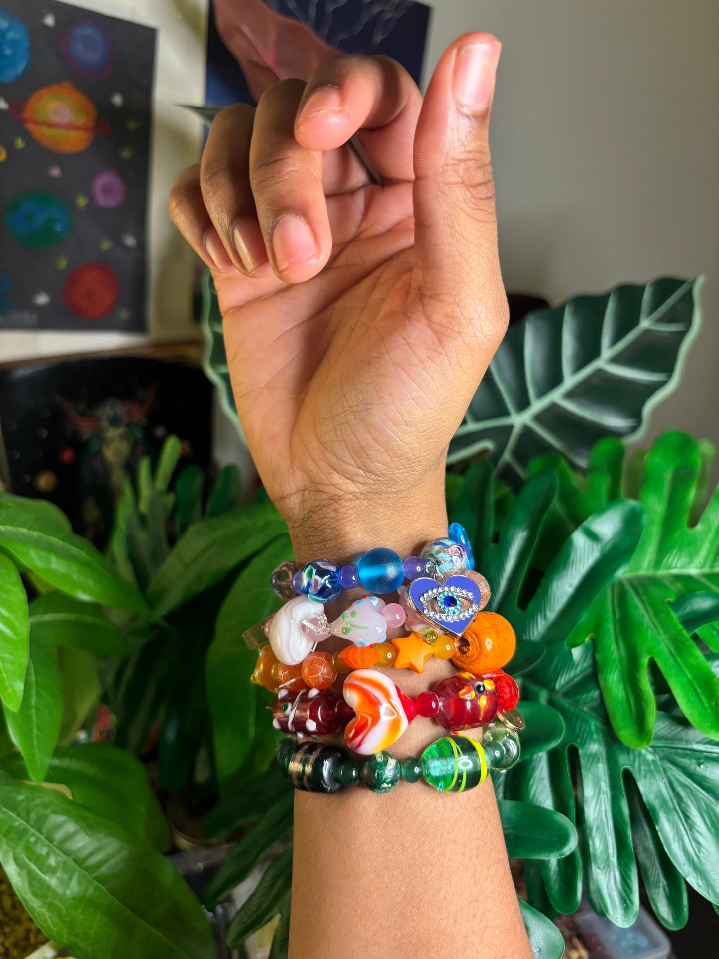 Glass Beaded Bracelets (in person)