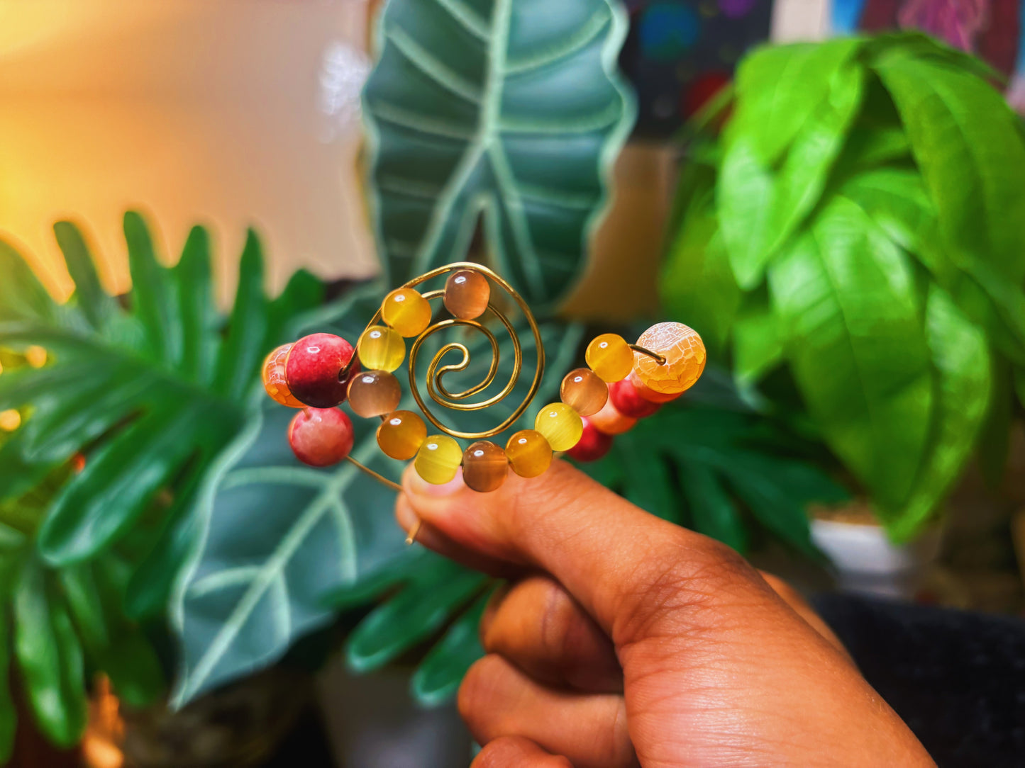 Fibonacci Spiral Wire-Wrapped Bracelet