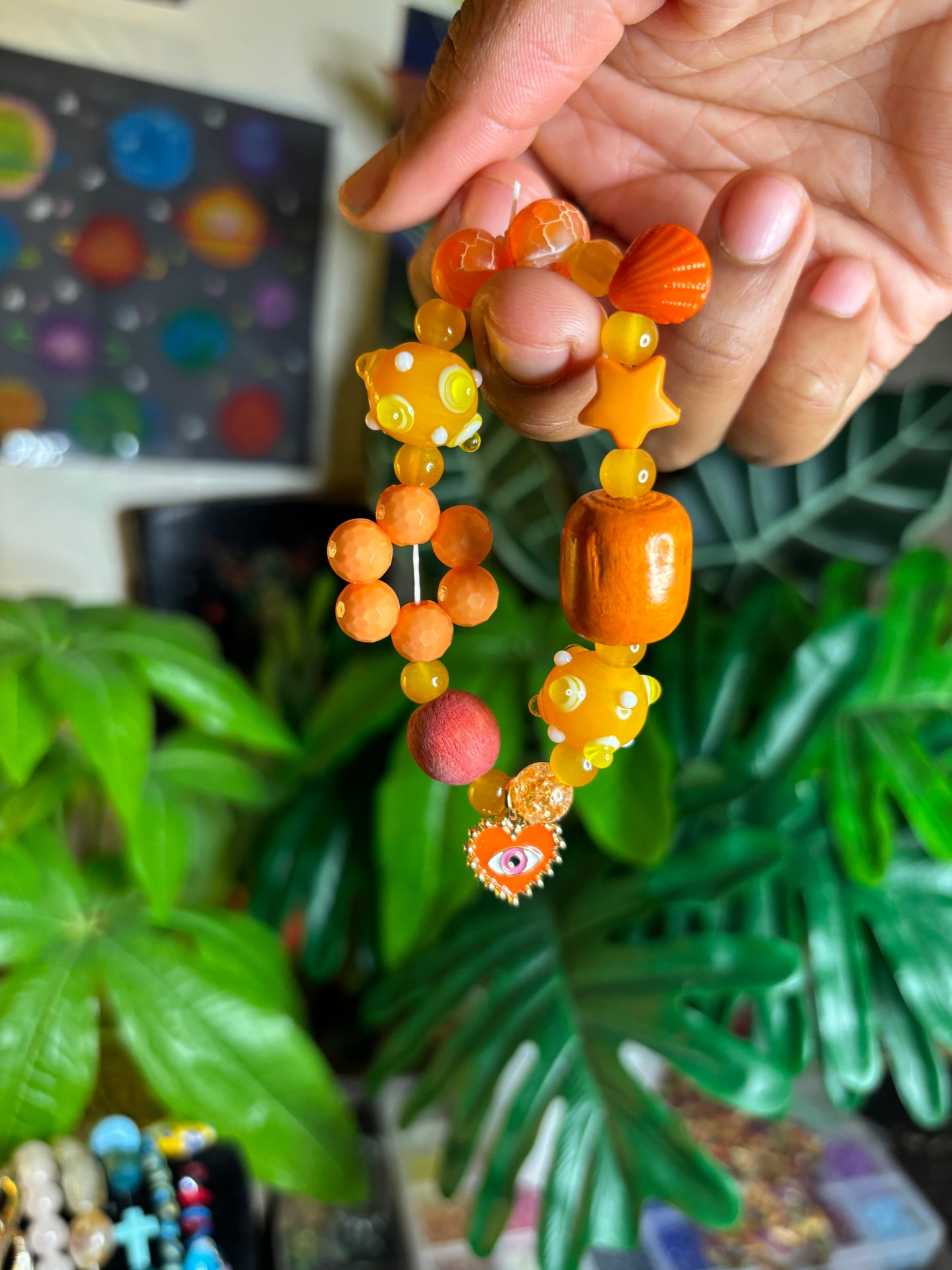 Dripped Candy Evil Eye Bracelet set