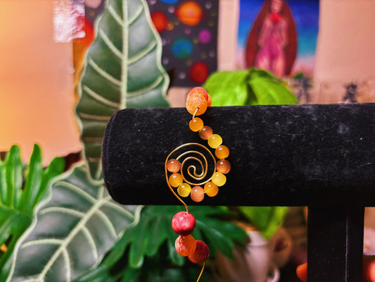 Fibonacci Spiral Wire-Wrapped Bracelet