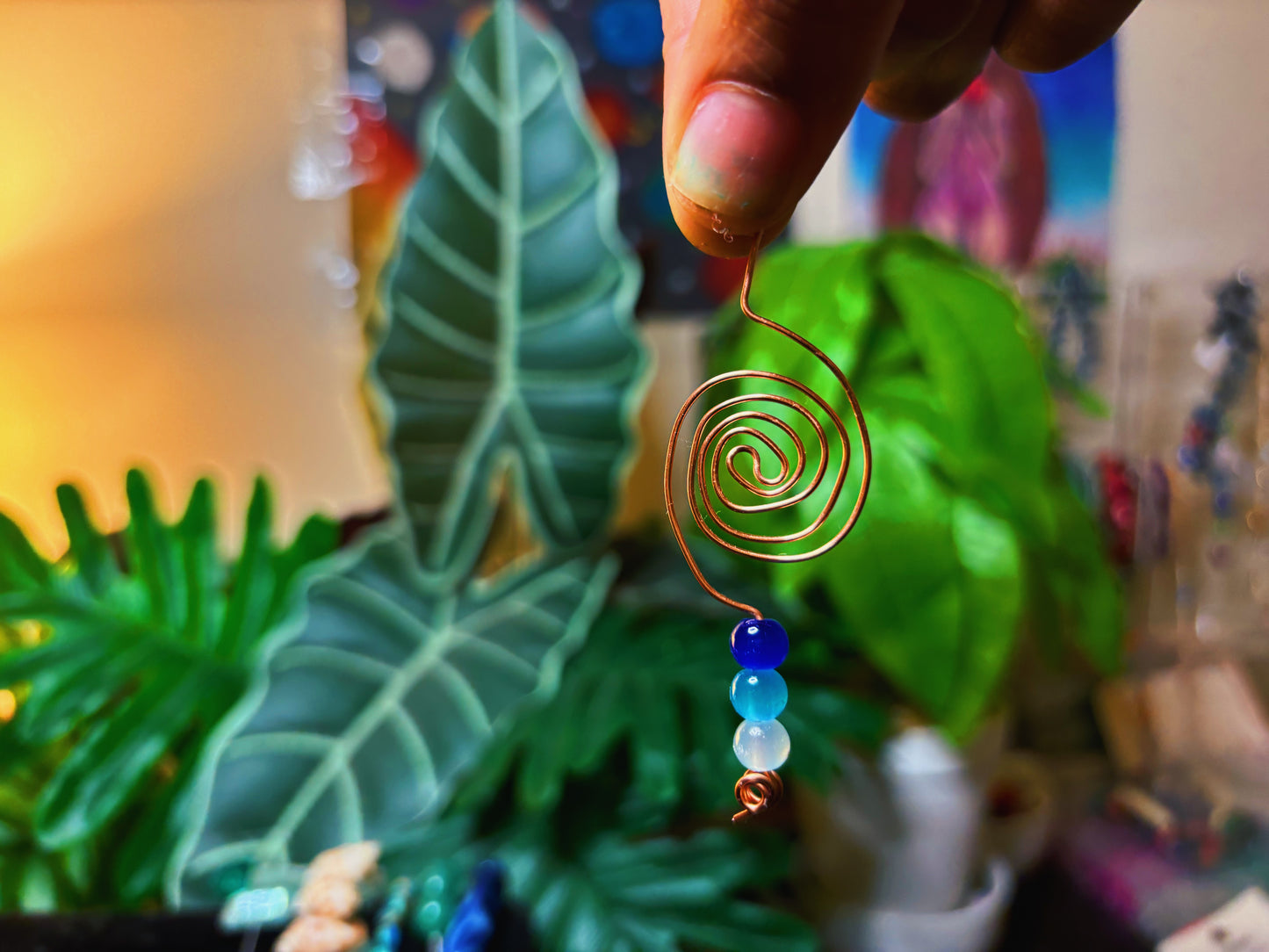 Wire-Wrapped Spiral Earrings
