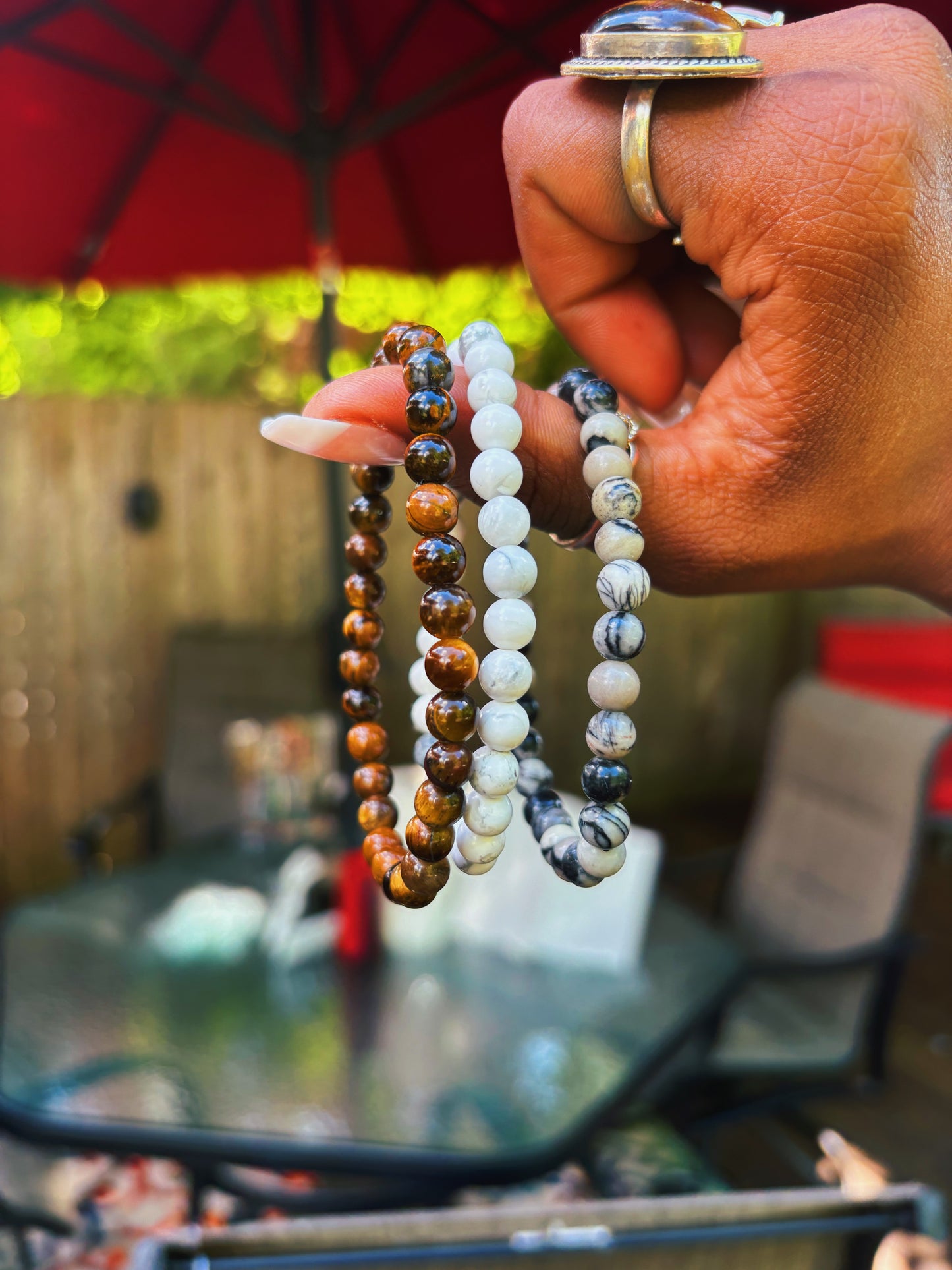 Masculine Beaded Bracelet Collection