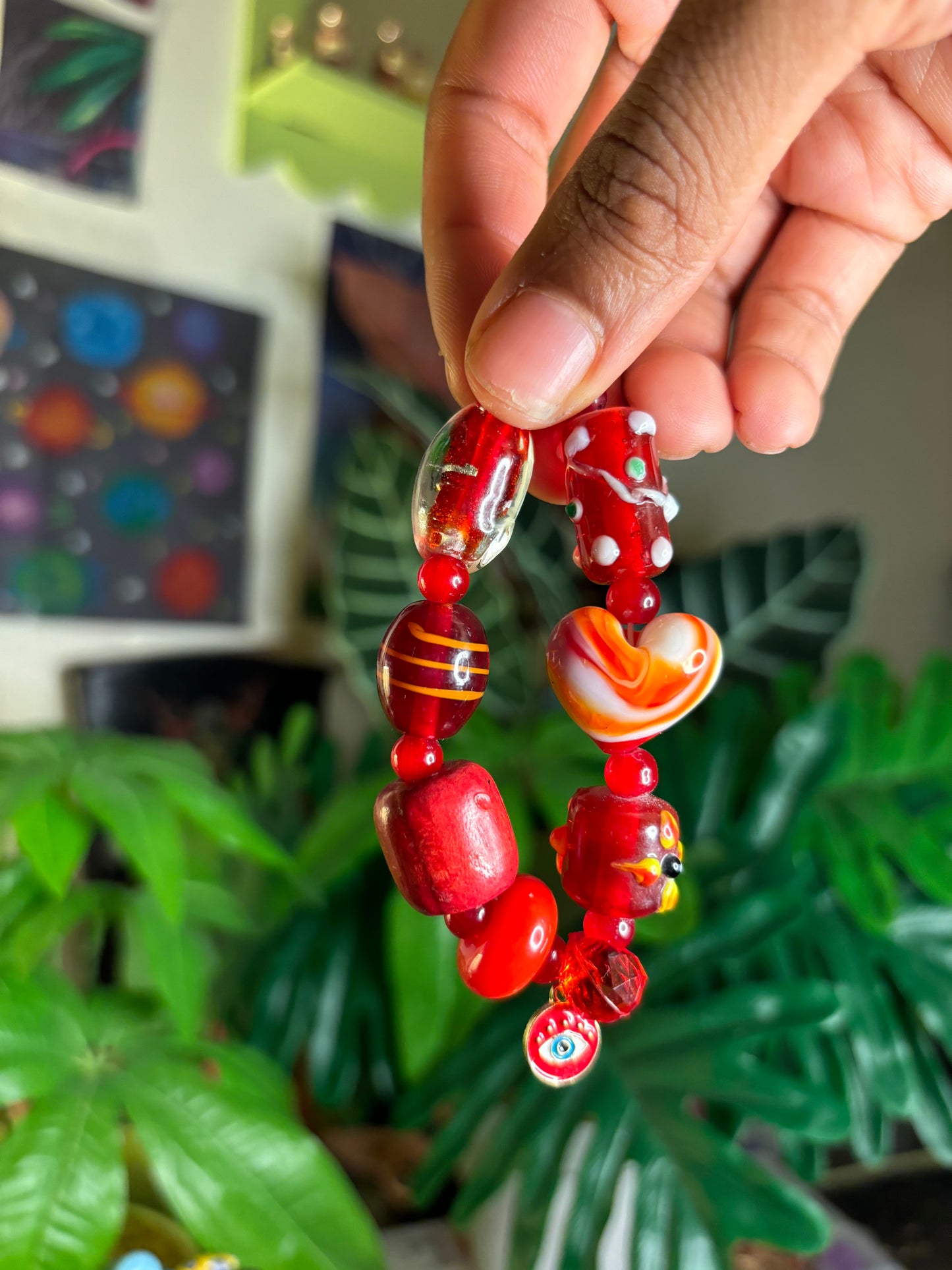Dripped Candy Evil Eye Bracelet set